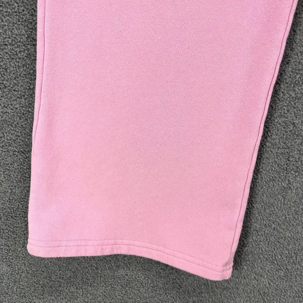 Gilly Hicks Sweatpants Womens XS Pink‎ Wide Leg High Rise Pull On Drawstrings - Picture 6 of 16